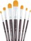 7pcs Artist Filbert Paintbrush Set for Acrylic Watercolor Gouache Oil and Body Painting